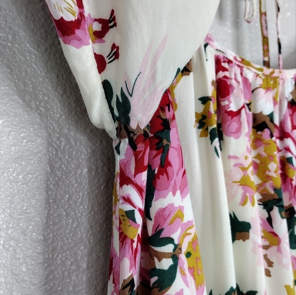 Umgee Bloomcore Floral Lace Cold Shoulder Casual Dress Sz S - Picture 5 of 16